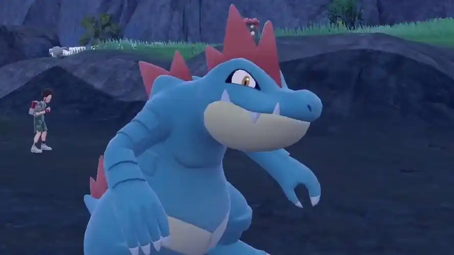 【宝可梦朱紫】同步器 动作展示 no.160 大力鳄