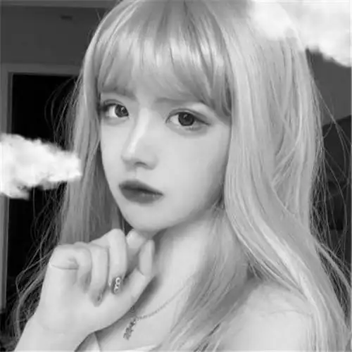 女生冷酷无情霸气黑白头像图片