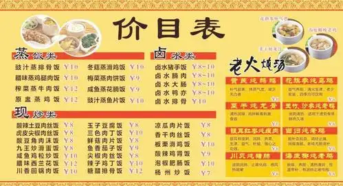 原盅蒸饭价目表图片