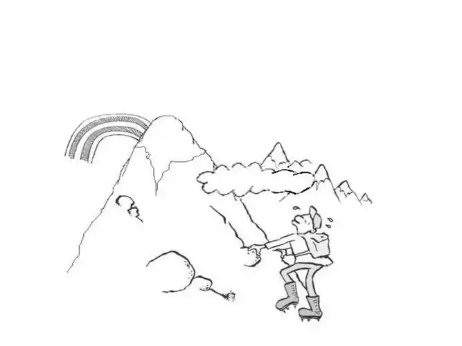 爬山图片简笔画 爬山图片简笔画大全