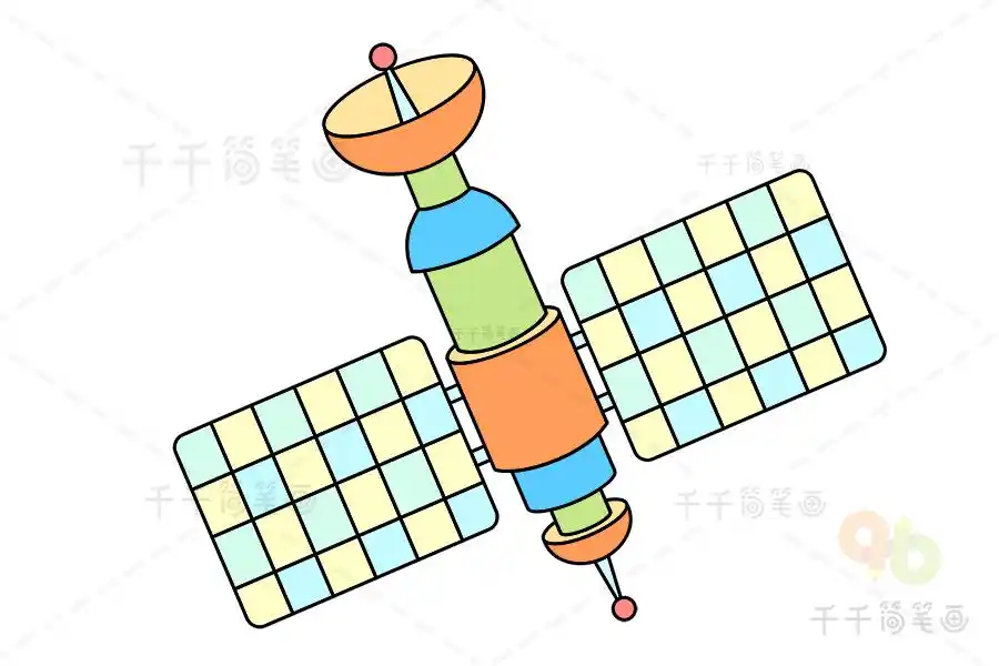 空间站简笔画画法