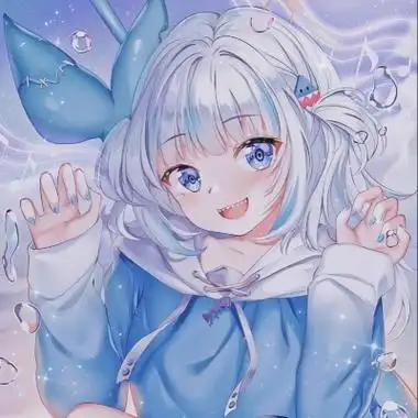 动漫蓝色少女头像可爱高清好看女生头像可爱蓝色动漫图片