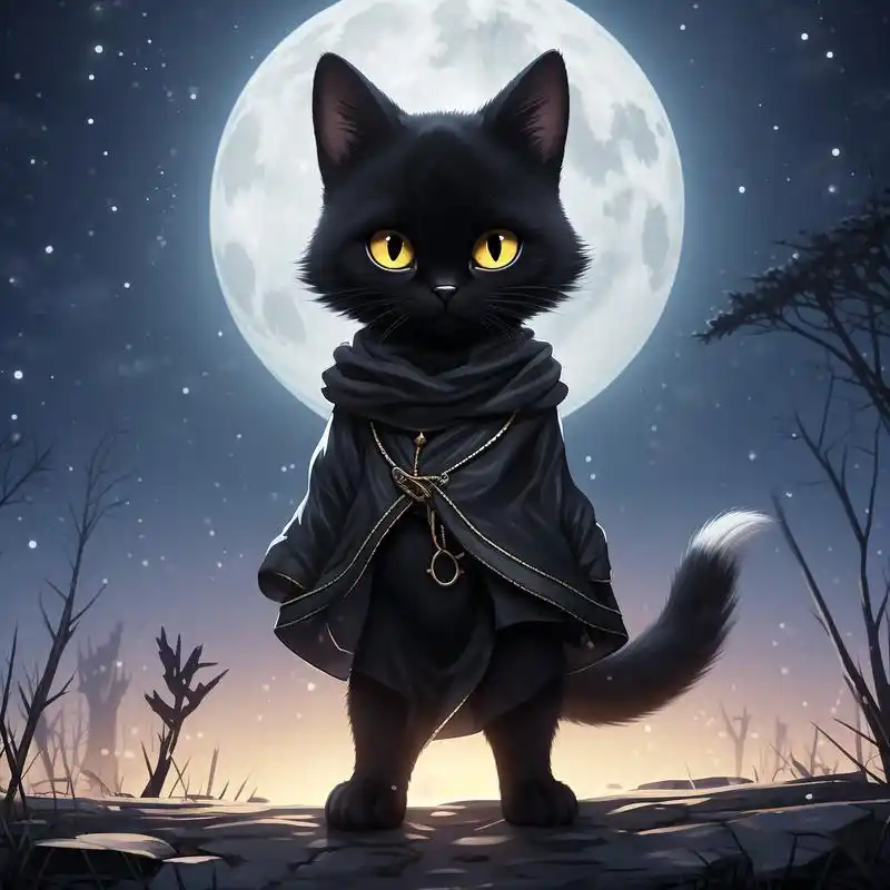 试试这些帅气又霸气的黑色猫猫头像吧!