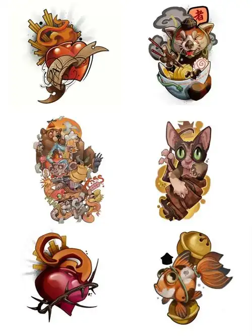 newschool纹身手稿