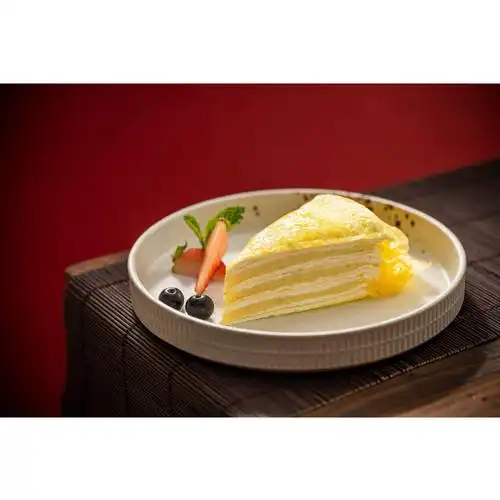 网红爆浆榴莲千层泰国金枕榴莲8寸850g冷冻慕斯蛋糕甜品