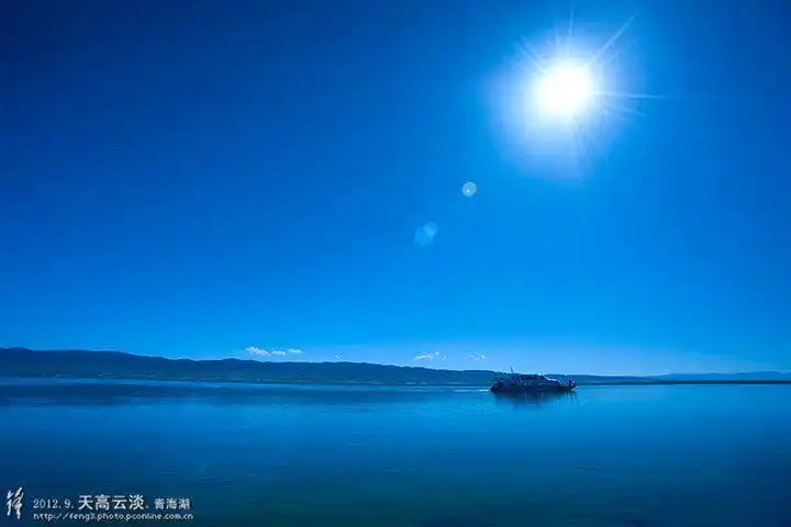 天高云淡青海湖