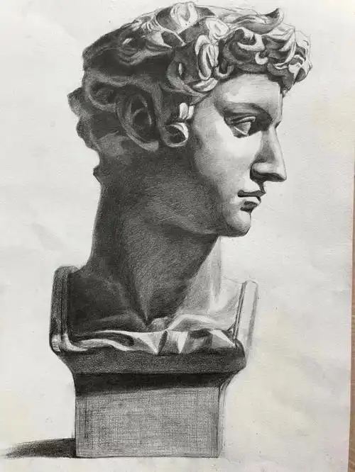 素描石膏头像小卫