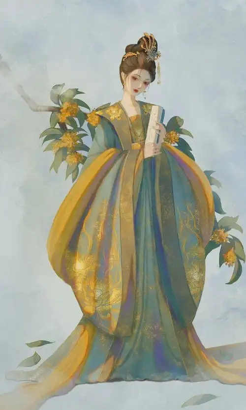 七张后宫美人系列古风插画你最喜欢哪位娘娘画师鬼花花儿