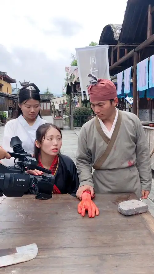 拍戏现场,拍摄花絮,专业演员,请勿模仿.