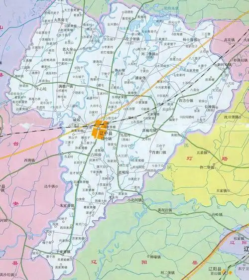辽中县地图全图高清版