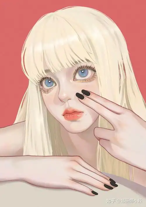 半厚涂人物插画教学