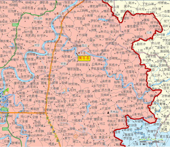 衡东县地图全图