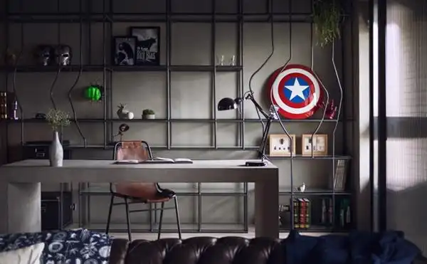 台湾高雄92平米美式公寓硬朗工业风呈现粗犷美感