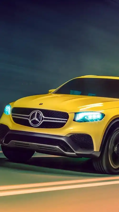 iphone 壁纸 梅赛德斯 - 奔驰glc黄色车速