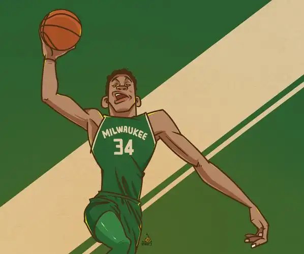 几张nba球员漫画