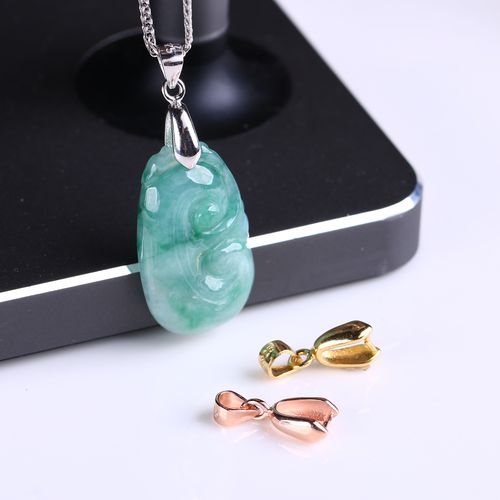 扣子扣头夹扣玉器卡扣瓜子翡翠项链diy配件扣