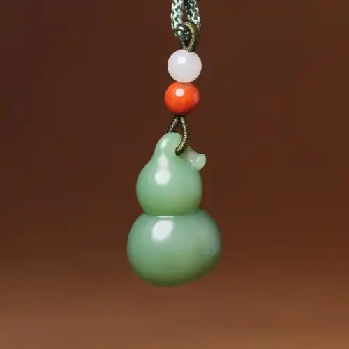新疆和田玉葫芦吊坠羊脂白玉碧玉籽料葫芦挂件福禄玉坠男女款苏工