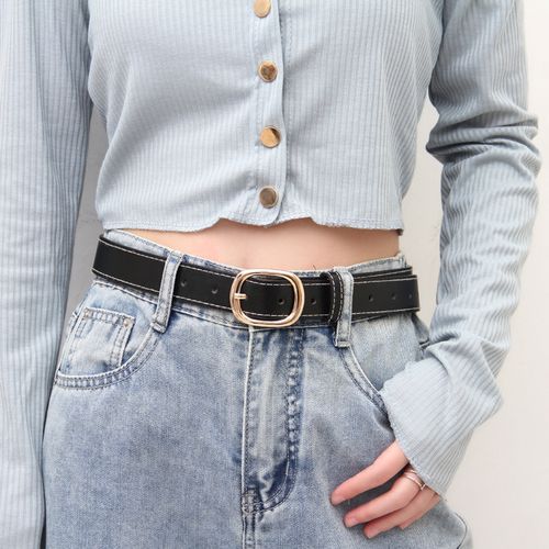 女士皮带ins潮时尚百搭宽细腰带女士简约装饰西装牛仔裤腰带女生