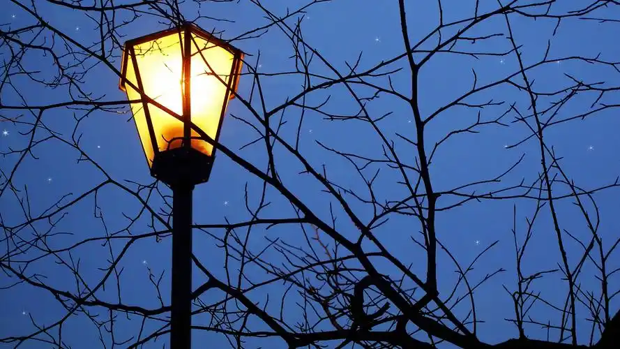 其它,街灯,意境,夜晚闪动的街灯壁纸