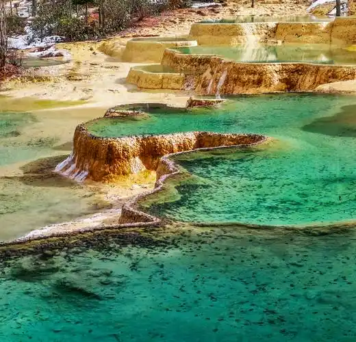 大美四川黄龙沟风景区_景观_中国_海拔