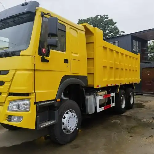 销售二手豪沃前四后八自卸车 土方运输翻斗车 6*4工程渣土车-阿里巴巴