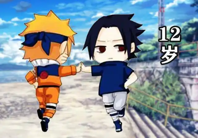 火影:q版鸣佐形象诠释羁绊,鸣人化身表情包,32岁表情成亮点