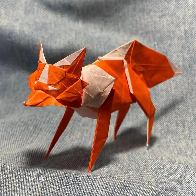 狐狸折纸教程.#抖音创作者大会 #折纸教程 #图文伙伴计划  - 抖音