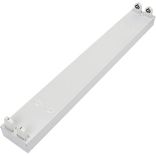 8e7q批发佛山照明led灯管t8支架双端1.2米日光灯架双支带罩双管平