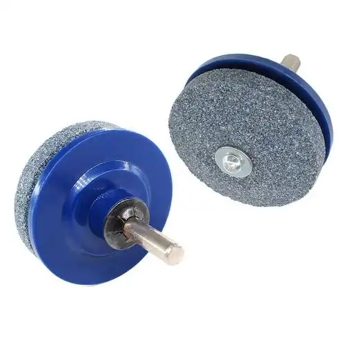 2pcs割草机磨具更快的刀片研磨电钻花园工具