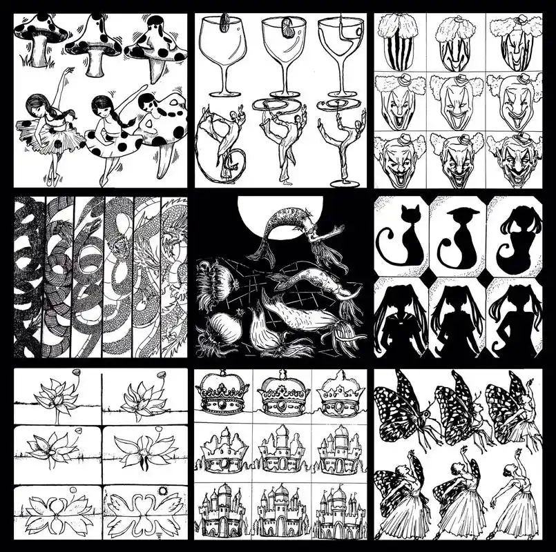 构成艺术(八)#创作灵感  #平面构成  #平面构成作业   - 抖音