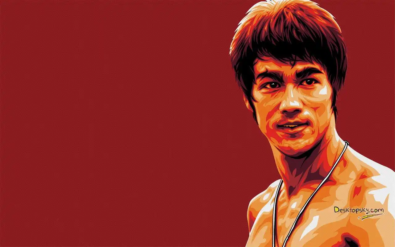 功夫巨星李小龙酷炫热血高清桌面壁纸第三辑