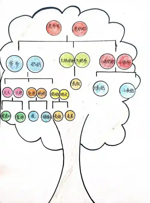 家谱记亲情家训传德行光明学子绘制家族图谱实践活动