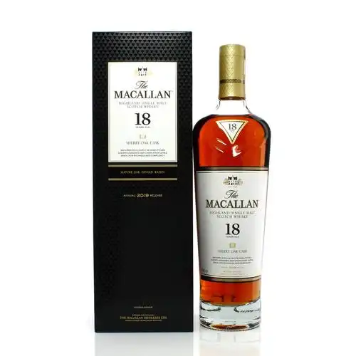 正品洋酒macallan麦卡伦18年单一麦芽威士忌700mlsherry行货
