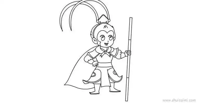 齐天大圣孙悟空简笔画简单易画最简单的孙悟空怎么画孙悟空简笔画步骤