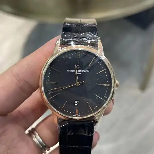 品牌:江诗丹顿 系列:传承系列 型号:85180 材质:18k玫瑰金  镜面:蓝