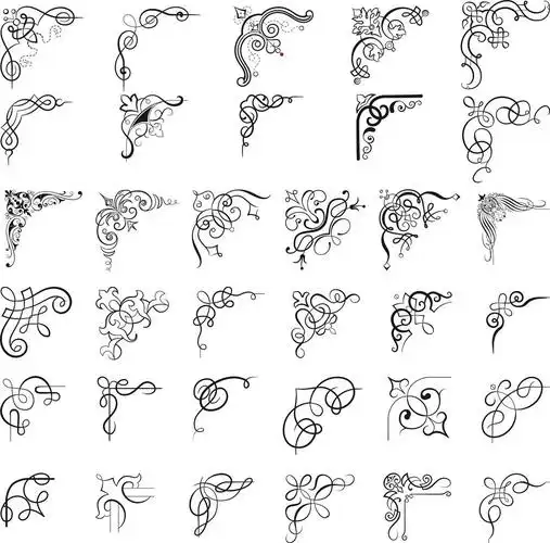 黑白手抄报花边边框