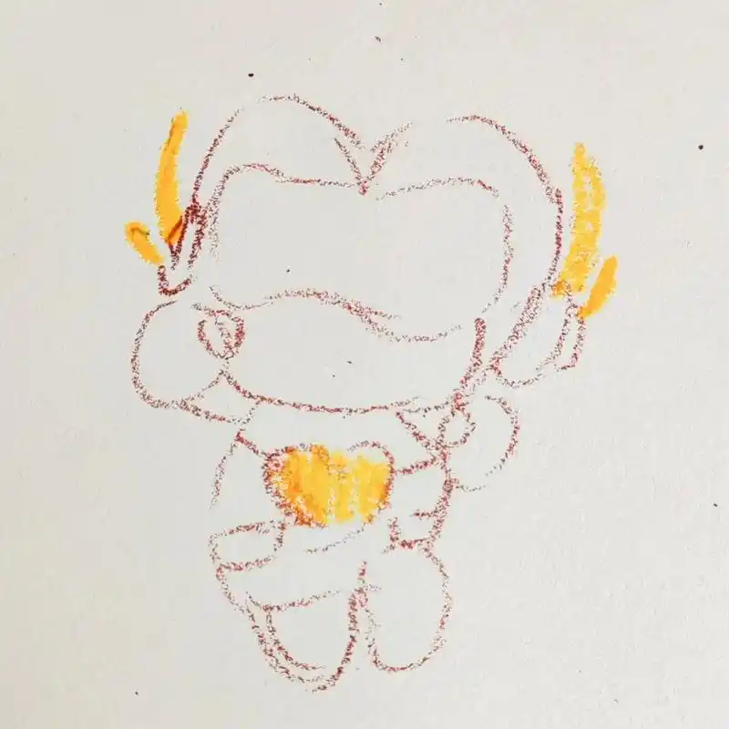 俺最喜欢开心超人了.#简笔画 #零基础学画画 #日常瞎画 # - 抖音