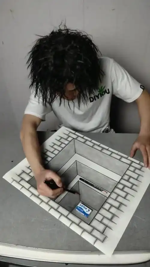 教你画最简单的立体画