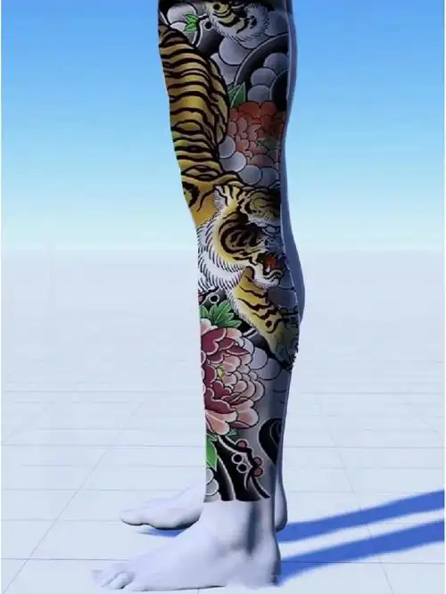 成都纹身  #花腿纹身  #老传统花腿  #花腿龙纹身