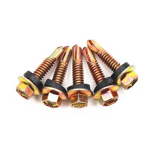 整箱m48毫米外六角钻尾螺丝燕尾丝自钻丝自攻自钻彩板钻尾丝燕尾长30