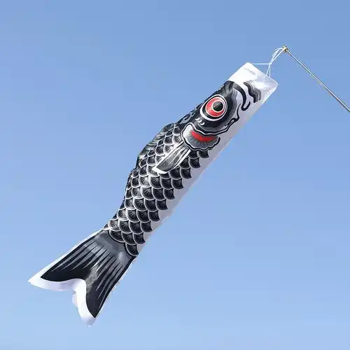 大号鲤鱼旗日本鱼旗日本鲤鱼旗鲤鱼幡日式鲤鱼旗导游旗端午节装饰