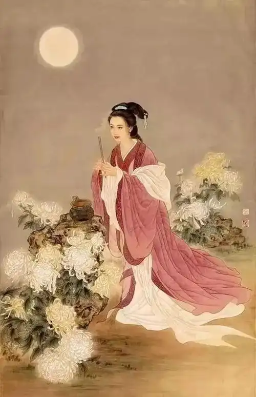 传说中的中国古代四大美女国画 三八妇女节献给身边的每一位女性|貂蝉