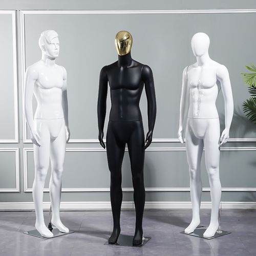 男模特人体全身道具男装店假人模型橱窗镂空金银服装店衣服展示架