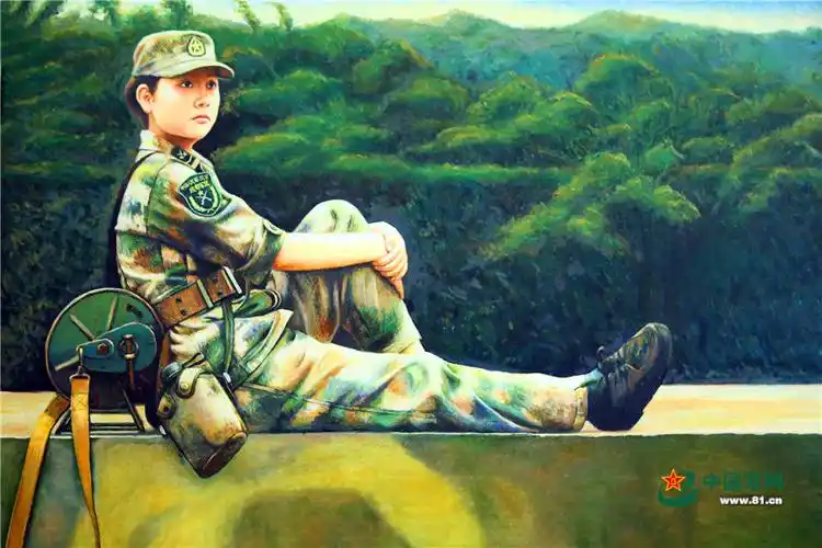战士画笔下的通信女兵清秀俊丽好模样组图