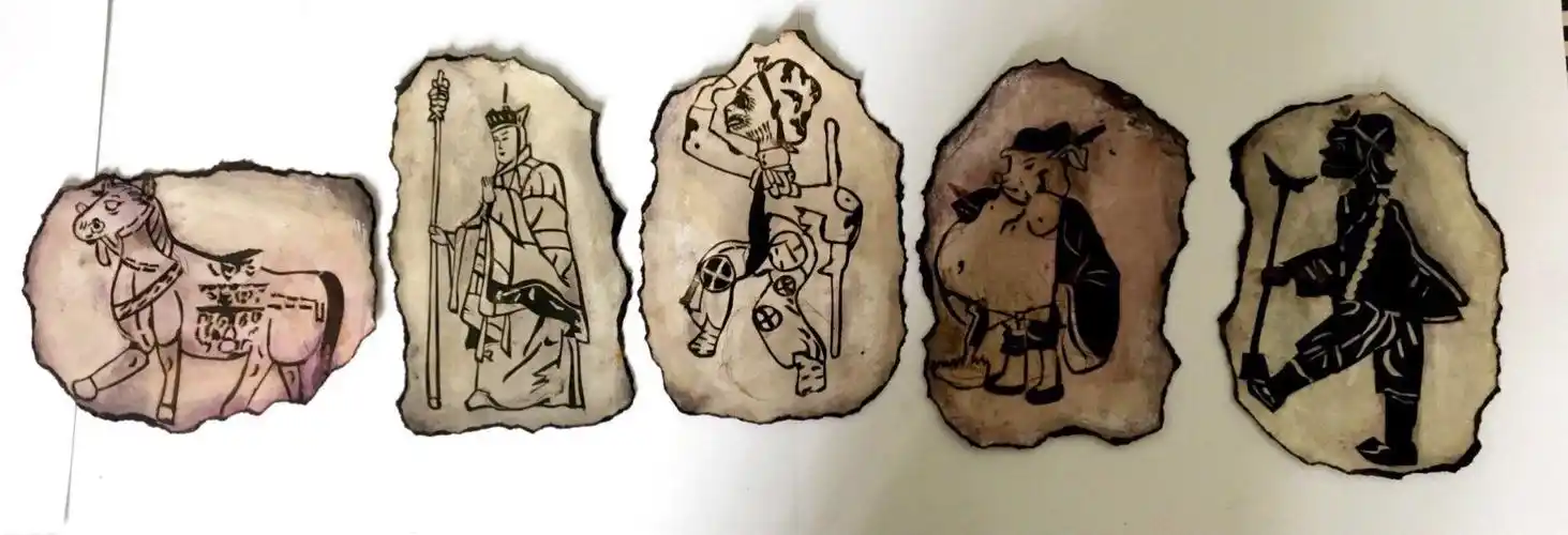 凹版擦色版画——西游记