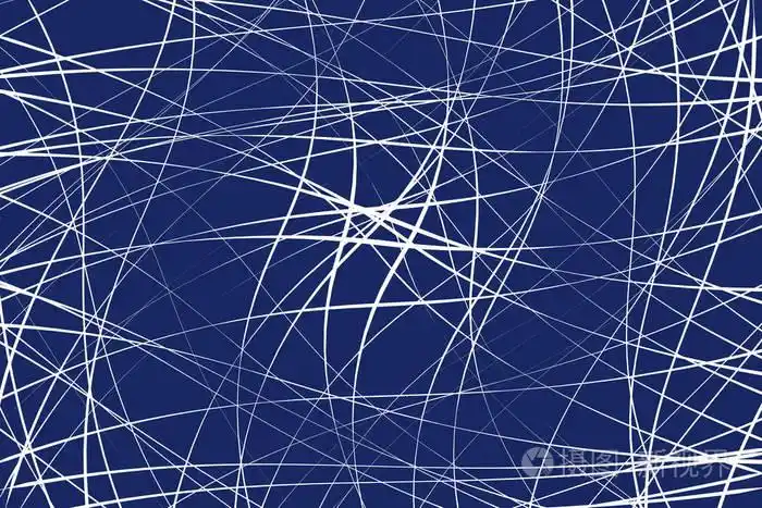 随机混沌线条抽象几何图案 / 纹理.现, 当代艺术像图照片-正版商用图