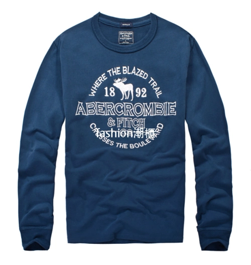 af官网 2018秋冬美国麋鹿牌abercrombie 1892小鹿纯棉长袖男款af衣服