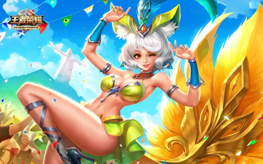 回车桌面>电脑壁纸>游戏>王者荣耀妲己皮肤> 查看清晰大图 扫描到手机