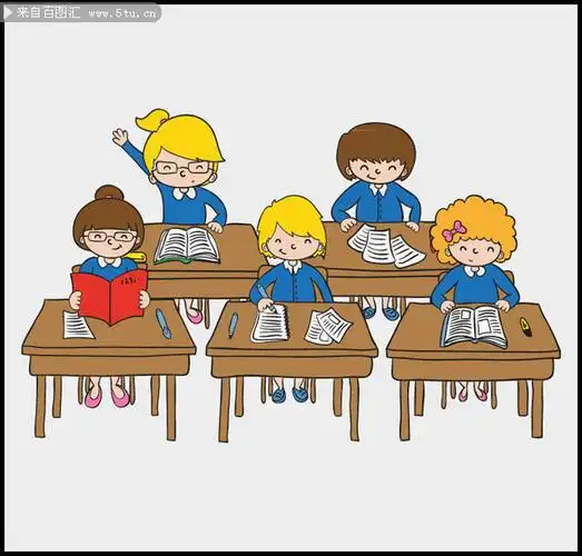 教学课堂插画矢量图片下载