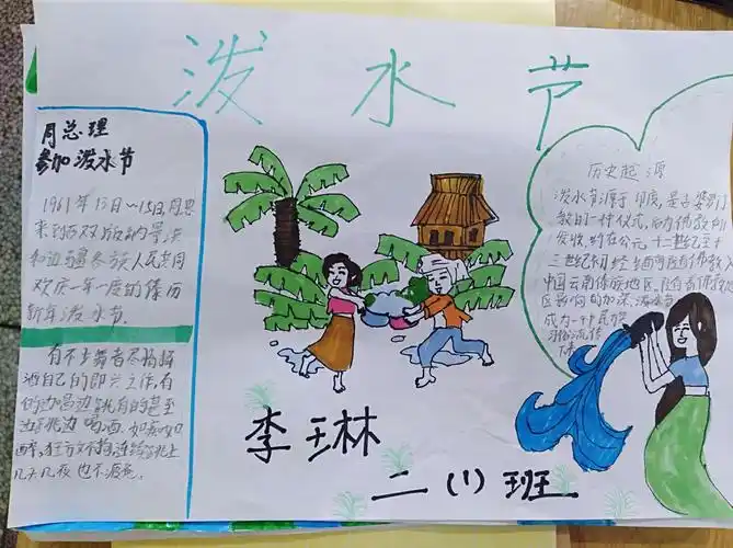 泼水节美篇(二年级(1)班)
